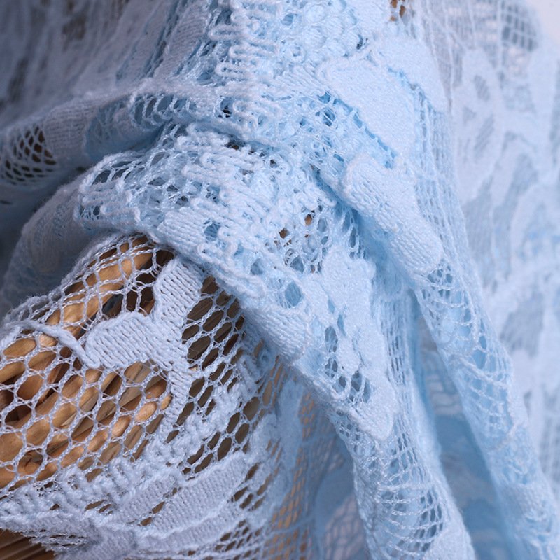 Dress Cutwork Lingerie Polyester Lace Fabric for Women's Wear Wholesal 4